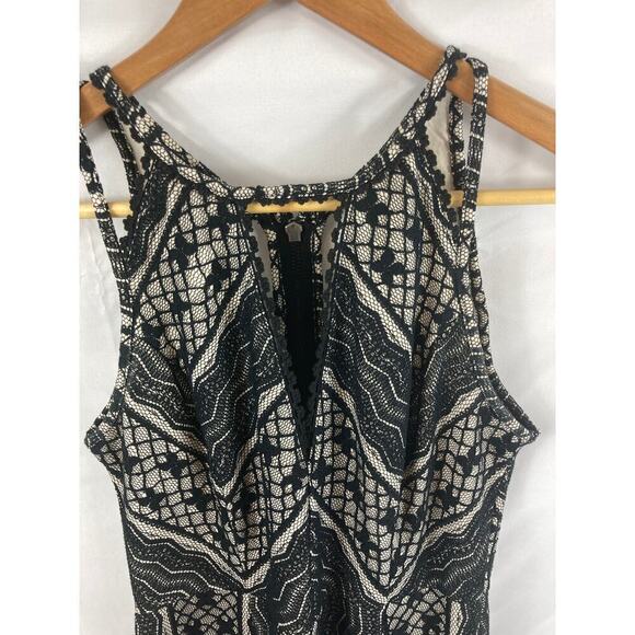 Free People Missed Connections Lace Fit and Flair Mini Dress 2 - Picture 3 of 6